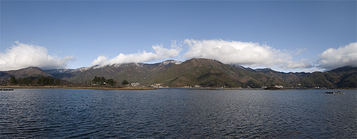 fuji five lakes kawaguchi lake panorama