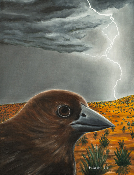 cowbird lightning painting