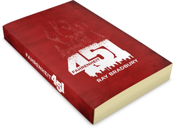 fahrenheit 451 book cover redesign ray bradbury tribute
