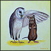 owl mouse friends