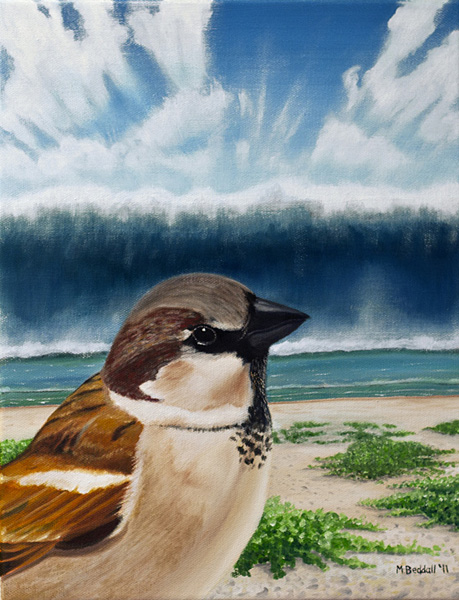 sparrow tsunami painting
